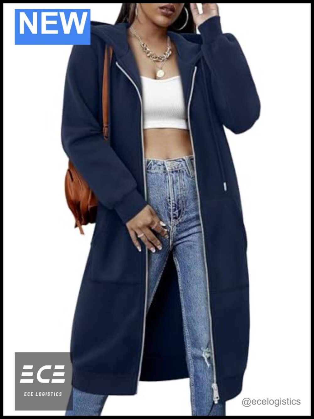 Women's Zip Up Fleece Hoodie Oversized Sweatshirt Jacket with Pockets